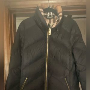 Burberry Brit Women's Black Puffer Jacket  Size L. Excellent Condition,worn 4x.